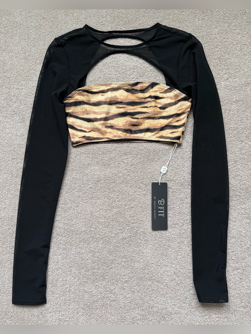 B Fit by Beach Bunny - CHARLIE Long Sleeve Top - Tiger